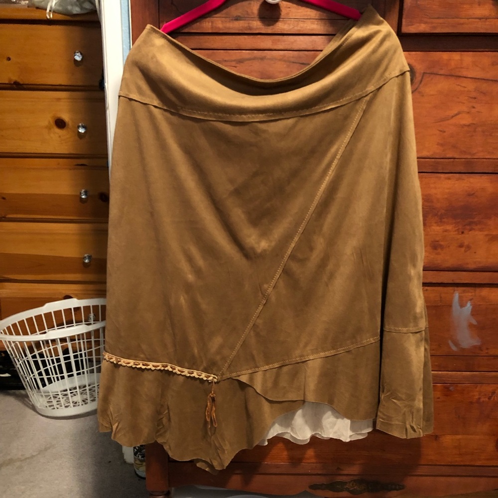 Free with purchase - Faux Suede Skirt Large